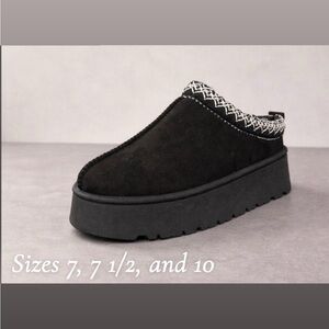 Black Slip-On Women's Shoes